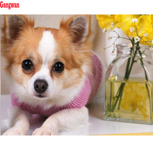 chihuahua dog Full Square round Drill 5D DIY Diamond Painting Cross Stitch kits diamond Embroidery Mosaic Rhinestone Home Decor 2024 - buy cheap