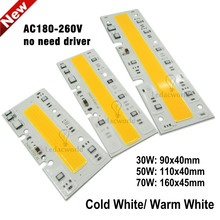 220V 30W 50W 70W Rectangle LED COB Chip Integrated IC Light Source IP65 Warm White Cold White For DIY LED Floodlight 2024 - buy cheap