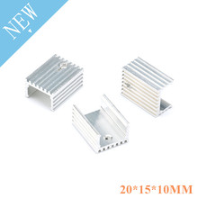Disipador de calor de aluminio a 220, radiador Transistor TO220, refrigeración de 20x15x10MM, 20x15x10MM, 10 Uds. A-220 2024 - compra barato