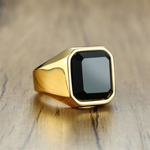 Мужское кольцо из нержавеющей стали, Золотое Винтажное кольцо для помолвки, 7, 8, 9, 10, 11, 12, 2019 2024 - купить недорого