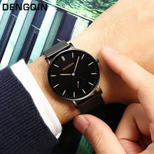 Роскошные мужские Кварцевые аналоговые наручные часы с датой из нержавеющей стали, спортивные часы, подарки, модные повседневные Серебристые черные часы A40 2024 - купить недорого