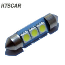 KTSCAR 100pcs/lot auto festoon C5W LED 36mm 3SMD 5050SMD  white Light Interior Reading Lights Trunk lamp dome bulb 6500K DC 12V 2024 - buy cheap