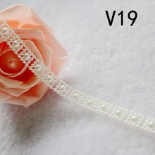 Free shipping  Imitation pearls chain half pearls chain pearl beads chain great for art diy  flatback many styles to choose 2024 - buy cheap