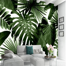 beibehang behang Retro Tropical Rainforest Palm Banana Leaf Wallpaper Decoration Living Room TV Backdrop papel de parede 3d 2024 - buy cheap