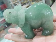 Adornos de elefante de jade natural, tallados a mano 2024 - compra barato