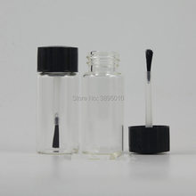 10ml Empty clear amber Nail Polish Bottle &Small Brush Nail Art Container Glass Nail Oil Bottles F1081 2024 - buy cheap