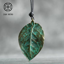 New in Vintage Jewelry Statement Long Necklaces Pendants 2023 Leaf Pendant For Women and Men Choker Long Necklace Kpop Jewellery 2024 - buy cheap