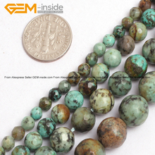 Natural Blue Faceted Africa Turquoises Stone Beads For Jewelry Making 4-10mm 15inches DIY FreeShipping Wholesale Gem-inside 2024 - buy cheap