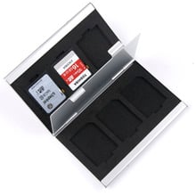 Metal MMC Memory Card Aluminum Storage Box Camera 6 Case for SD MMC TF Memory Card Storage Card Holder Case Card Protect Holder 2024 - buy cheap