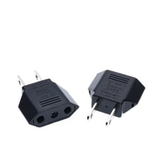 10 unids/lote 6A adaptador de enchufe de viaje Universal UE EURO a EE. UU. Adaptador convertidor AC Power conector adaptador con enchufe EU a US * 2024 - compra barato