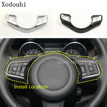 Car Part Stick Cover Steering Wheel Inner Interior Kit Trim Frame 1pcs For Jaguar F-PACE F Pace 2016 2017 2018 2019 2020 2024 - buy cheap