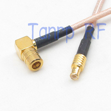 50CM Pigtail coaxial jumper cable RG316 extension cord 20in SMB female jack right angle to MCX male plug  RF adapter connector 2024 - buy cheap