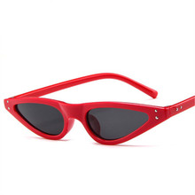Gafas de sol de ojo de gato de moda triangular para mujer, anteojos de sol femeninos de diseño clásico retro de marca, UV400, para viajes y conducción, novedad de 2019 2024 - compra barato