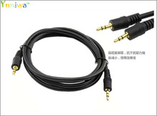 High quality Short 1.5M Black 3.5mm jack to jack Aux Cable male to male stereo Audio Cable for mobile phone audio line 2024 - buy cheap