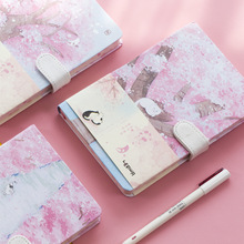 "Sakura Cat" Diary Hard Cover Cute Journal Study Notebook Notepad Beautiful Stationery Gift 2024 - buy cheap