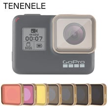 TENENELE Hero7 Sport Camera Filter UV/CPL/ND 4 8 16 32 Neutral Density Filters For GoPro Hero 5 6 7 Black Lens Accessory Golden 2024 - buy cheap