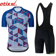 Etiixxl 2022 conjunto camisa de ciclismo neon verde mtb corrida roupas da bicicleta verão mountain bike conjunto ciclismo wear 2024 - compre barato