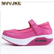 MVVJKE 2018 Spring Summer Casual Women Shoes Flat Platform sneakers Zapatos Mujer Fashion Flats Leather Chaussures Femme 2024 - buy cheap