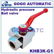 Hydraulic pressure ball valve KHB3K-G1 female thread carbon steel Two-position Three-way high pressure ball valve 2024 - buy cheap