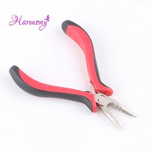 5pcs Black & Red straight head 3 holes with teeth Micro ring plier hair pliers for Micro ring prebonded hair extensions tools 2024 - buy cheap