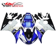 Azul blanco negro la carenados para Yamaha YZF-R6 YZF600 R6 año 2005 05 de la motocicleta Kit de carenado ABS carrocería moto, carenados 2024 - compra barato