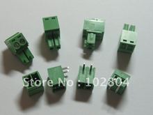 Conector do bloco terminal de parafuso 3.5mm, ângulo 2 pinos/way, cor verde, tipo plugável com pino de ângulo, 20 peças 2024 - compre barato