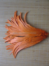 Rooster feather Orange DIY feather clothing jewelry accessories / wedding Party supplies performance necessary 2024 - buy cheap