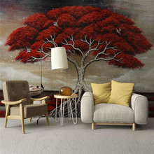 Custom 3D photo wallpaper creative big tree background wallpaper mural home decoration 2024 - buy cheap