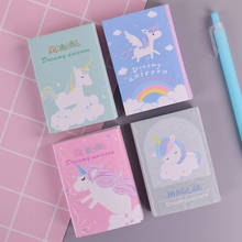 JUKUAI 1Pcs Cartoon Unicorn Memo Pad Planner Sticky Note Paper Sticker Kawaii Stationery Pepalaria School Supplies 40 Pages 8218 2024 - buy cheap