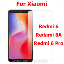 2 шт закаленное стекло для Xiaomi Redmi 6/6A Защитная пленка для экрана смартфона защитное Переднее стекло для Xiaomi Redmi 6 Pro стеклянная пленка 2024 - купить недорого