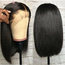 Preferred 13x6 Lace Front Wig Remy Hair Brazilian Bob Wig Glueless Preplucked Hairline Short Human Hair Wigs For Black Women 2024 - buy cheap