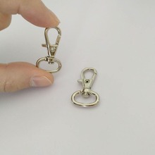 Wholesale 50pcs Small Silver Alloy Swivel Clasps Snap Key Hooks DIY Key Chain Ring Free Shipping Ring-13MM 2024 - buy cheap