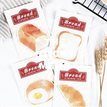 30 Sheets/pad French Style Bread Sticky Notes Creative Memo Note Pad Bookmark Flags Sticker Planner 2024 - buy cheap