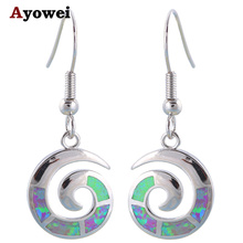 aliexpress lowest price Pink Fire Opal stamp Silver Wholesale Retail Drop Earrings for Ladies Fashion Jewelry OES490A 2024 - buy cheap