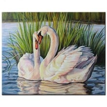 Pintura con diamantes para manualidades, mosaico con punto de cruz, bordado completo con diamantes de cisne, parejas 2024 - compra barato