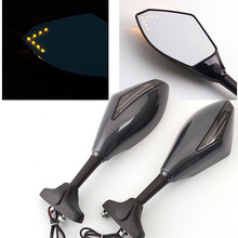 For Honda CBR 600 F3 F2 F4i 929 954 1000 RR Motorcycle Carbon LED Racing Style RearView Turn Signals Integrated Mirrors 2024 - buy cheap