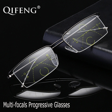 Multi-focal Progressive Reading Glasses Men Degree Presbyopic Diopter Eyeglasses Male +1.0+1.5+2.0+2.5+3.0 QF224 2024 - buy cheap