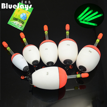 Bluejays 5 pçs 10g-60g eva float + 5 pçs brilho vara noite bobber pesca flutua tubo de iluminação luminosa espuma flutuadores frete grátis 2024 - compre barato