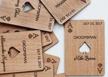 customize Playing Cards Las Vegas Style Wooden Card save the date Wedding invitations Magnets bridal shower favors invitations 2024 - buy cheap
