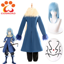 Cosroad que tempo eu tenho reencarnado como um slime rimuru tempest cosplay máscara peruca acessórios 2024 - compre barato