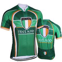 Ireland cycling jersey 2019 men summer short sleeve bicycle clothes breathable cycling clothing green bike jersey 2024 - buy cheap