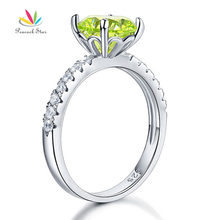 Pavo Real 925 verde plata esterlina promesa de boda anillo de CFR8214 2024 - compra barato