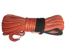 Cabrestante sintético de 3/8 pulgadas x 100 pulgadas ATV UTV 4WD, cable de cuerda con funda de dedal y gancho, color Rojo 2024 - compra barato