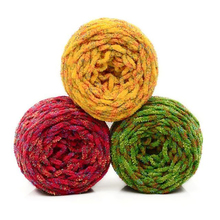 Ovillos coloridos de algodón para tejer a mano, ovillos de 175g con agujas de 8mm, lana gruesa suave de hielo para bufanda 2024 - compra barato