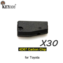 KEYECU 30x  4D67 Chip Pg1: 32 Transponder Remote key Chip Car key Carbon Chip for Toyota Toyota Camry Corolla 2024 - buy cheap