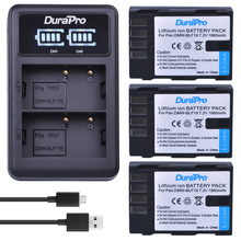 3 шт., 1860 мАч, DMW-BLF19, DMW BLF19, Аккумулятор для камеры + LED USB зарядное устройство для Panasonic Lumix GH3 GH4 GH5 DMC-GH3 DMC-GH4 G9 2024 - купить недорого