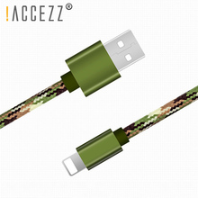 !ACCEZZ Nylon USB Charging Data Line Lighting For iPhone X 8 7 Plus XS MAX XR Fast Charge Cord For iPad mini 1 2 3 Charger Line 2024 - buy cheap