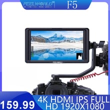 FEELWORLD F5 5 Inch On Camera DSLR Field Monitor 4K HDMI IPS Full HD 1920x1080 Focus Assist DC Input Output Include Tilt Arm 2024 - buy cheap