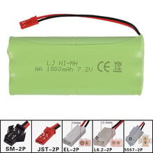 Batería AA NI-MH H de 7,2 v, 1800mah, modelo de vehículo RC, robot de avión y juguete eléctrico, batería de actualización recargable, envío gratis 2024 - compra barato