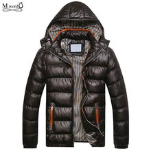 Мужская зимняя теплая куртка, мужской светильник, меховая куртка с капюшоном, теплое пальто, размер: M-3XL 2024 - купить недорого